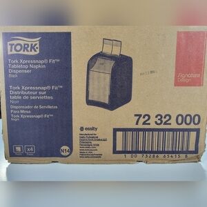 Tork Napkin Xpressnap Fit Tabletop Napkin Dispenser Black 4 Pack Restaurant N14